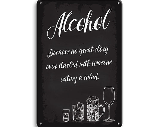 Metalen wandbord | Alcohol #3 |