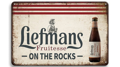 Metalen wandbord | Liefmans Fruitesse | On the rocks |