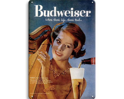 Metalen wandbord | Budweiser |