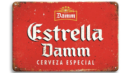 Metalen wandbord | Estrella Damm |