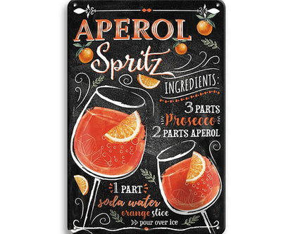Metalen wandbord | Aperol Spritz |