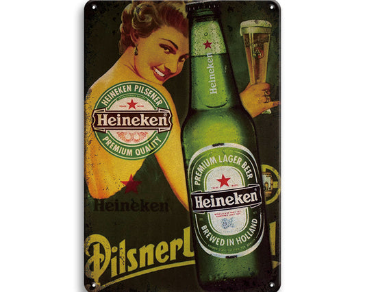 Metalen wandbord | Heineken Pilsener |