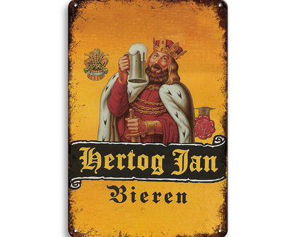 Metalen wandbord | Hertog Jan | Bieren |