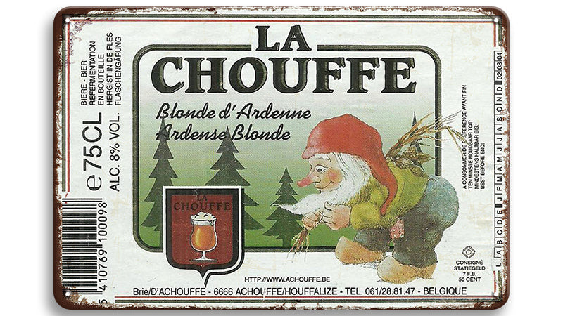 Metalen wandbord | La Chouffe |