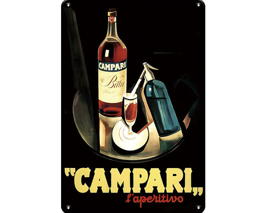 Metalen wandbord | Campari | L'aperitivo |
