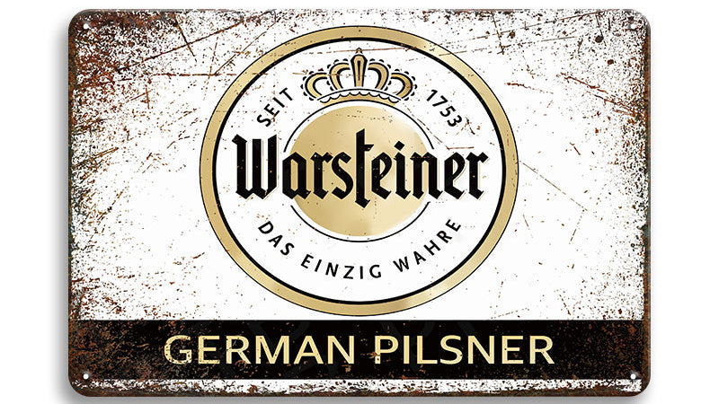Metalen wandbord | Warsteiner | German Pilsener |