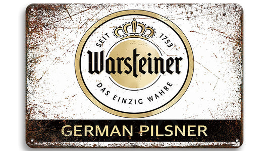 Metalen wandbord | Warsteiner | German Pilsener |