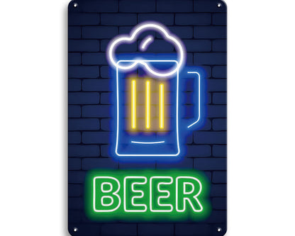 Metalen wandbord | Beer |