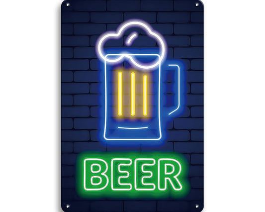 Metalen wandbord | Beer |