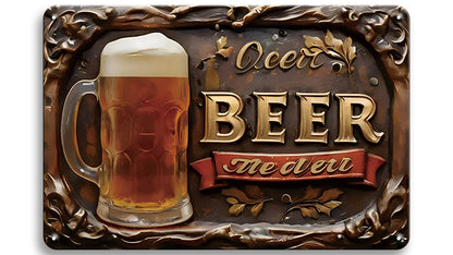 Metalen wandbord | Beer |