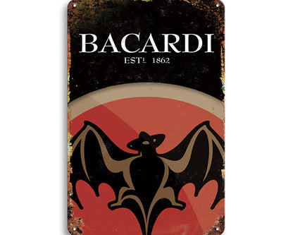 Metalen wandbord | Bacardi | Est 1862 |