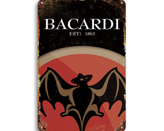 Metalen wandbord | Bacardi | Est 1862 |
