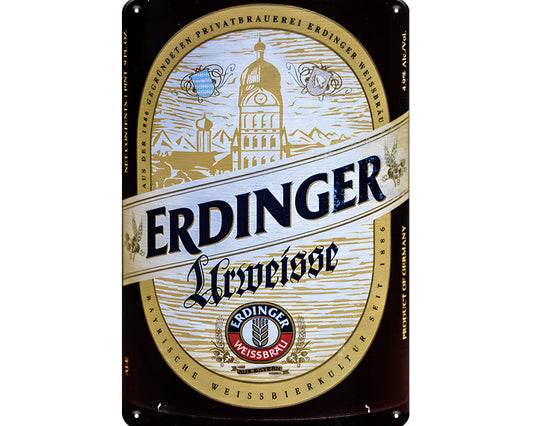 Metalen wandbord | Erdinger Weissbräu |