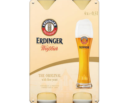 Metalen wandbord | Erdinger | The original |