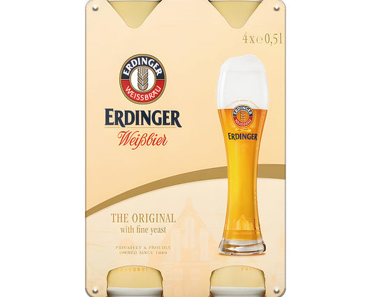 Metalen wandbord | Erdinger | The original |