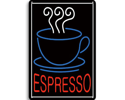 Metalen wandbord | Espresso |