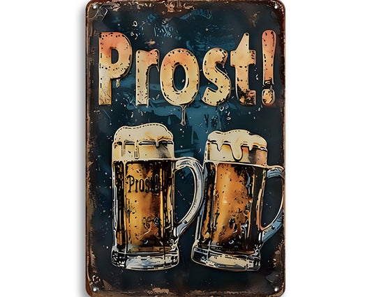 Metalen wandbord | Prost! |