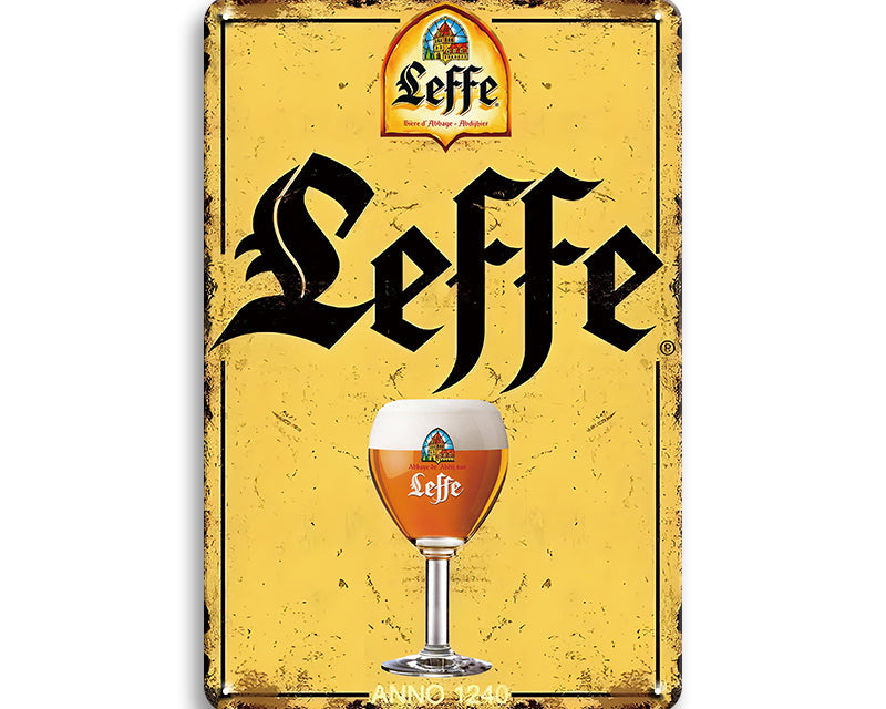 Metalen wandbord | Leffe |