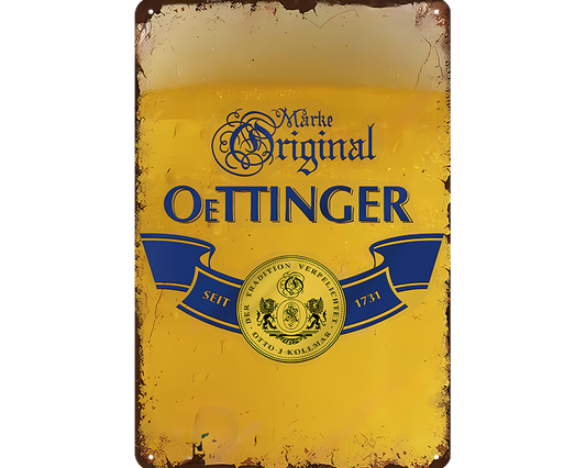 Metalen wandbord | Oetinger | Seit 1731 |
