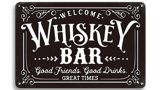 Metalen wandbord | Whiskey bar |