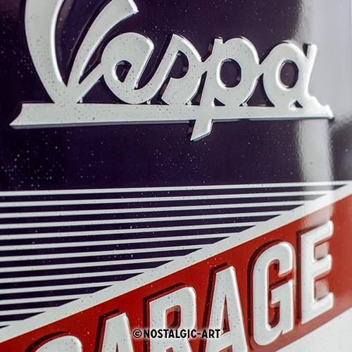 Metalen wandbord | Vespa garage | 20x15cm |