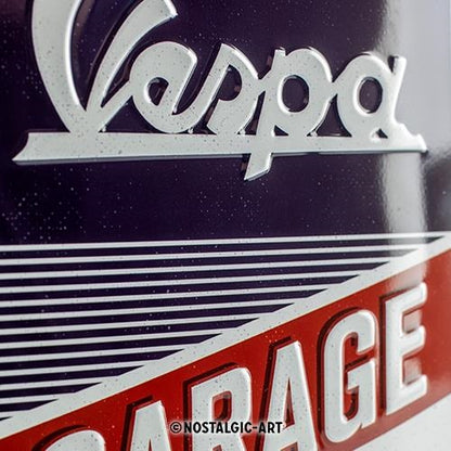 Metalen wandbord | Vespa garage | 20x15cm |