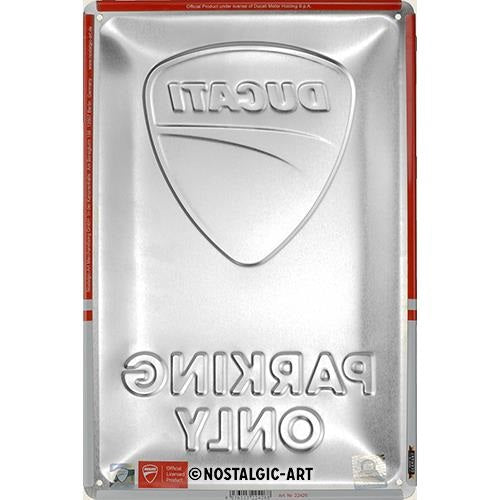 Metalen wandbord | Ducati parking only | 30x20cm |