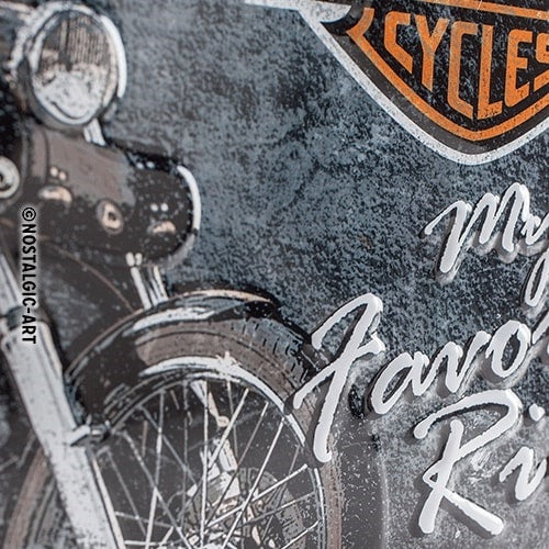 Metalen wandbord | Harley-Davidson | 20x30cm |