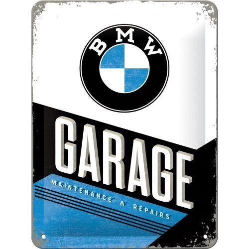 Metalen wandbord | BMW garage | 20x15cm |