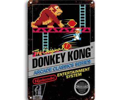 Metalen wandbord | Donkey Kong |