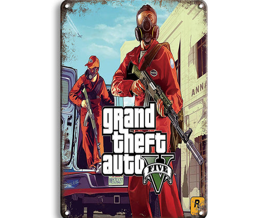 Metalen wandbord | Grand Theft Auto Five |