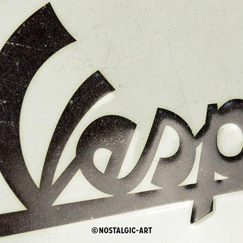 Metalen wandbord | Vespa Italian parking only | 30x20cm |