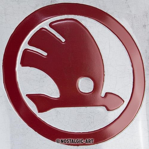 Metalen wandbord | Skoda service | 30x20cm |