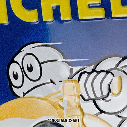 Metalen wandbord | Michelin | Motorcycle Bibendum | 30x20cm |