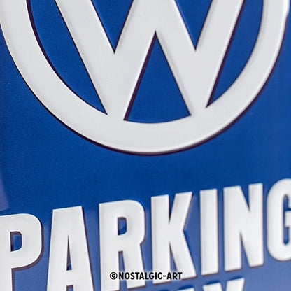 Metalen wandbord | Volkswagen parking only | 30x20cm |