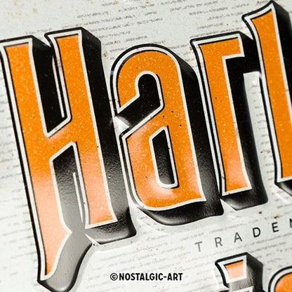 Metalen wandbord | Harley-Davidson | Genuine Motorcycles Milwaukee | 30x20cm |