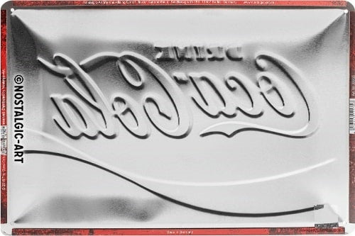 Metalen wandbord | Coca Cola Wave | 20x30cm |