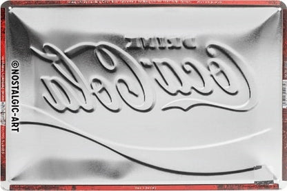 Metalen wandbord | Coca Cola Wave | 20x30cm |