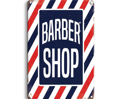 Metalen wandbord | Barbershop |