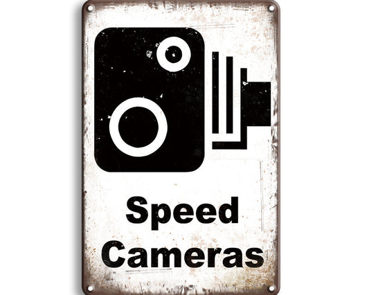 Metalen wandbord | Speed cameras |