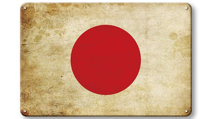 Metalen wandbord | Vlag | Japan |