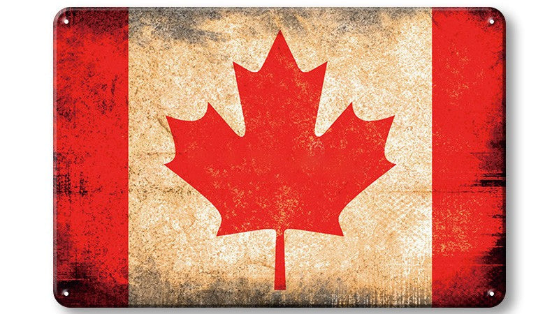 Metalen wandbord | Vlag | Canada |