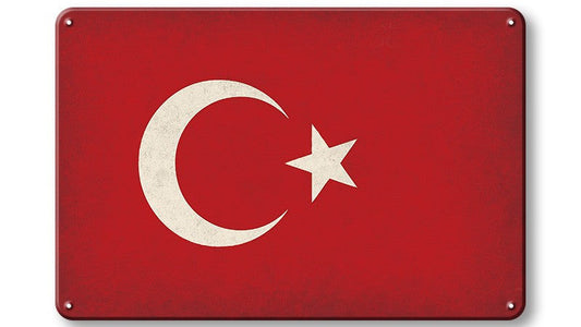 Metalen wandbord | Vlag | Turkije |