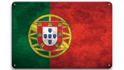 Metalen wandbord | Vlag | Portugal |