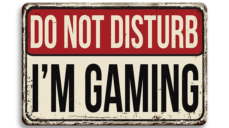 Metalen wandbord | Do not disturb | I'm gaming |