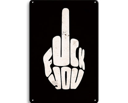 Metalen wandbord | Fuck you |