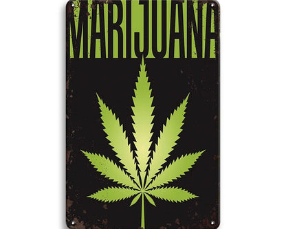 Metalen wandbord | Marijuana |