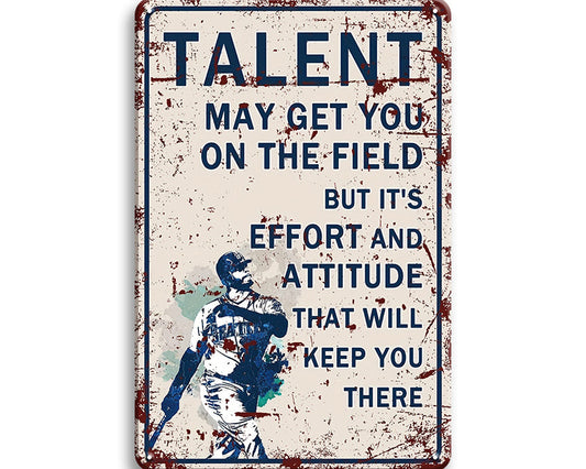 Metalen wandbord | Talent |