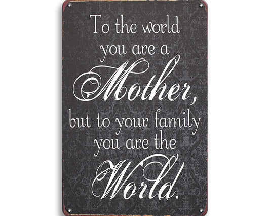 Metalen wandbord | Mother world |