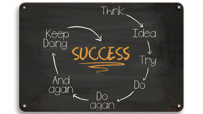 Metalen wandbord | Success |